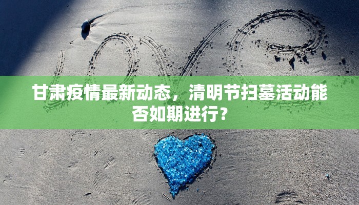 甘肃疫情最新动态，清明节扫墓活动能否如期进行？