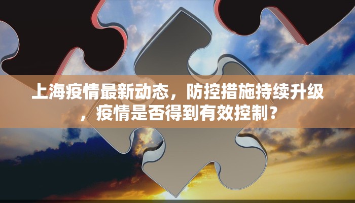 上海疫情最新动态，防控措施持续升级，疫情是否得到有效控制？