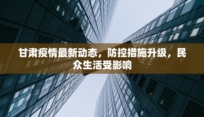 甘肃疫情最新动态，防控措施升级，民众生活受影响