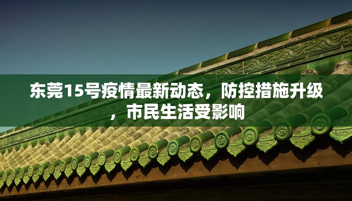 东莞15号疫情最新动态，防控措施升级，市民生活受影响
