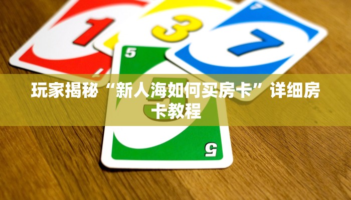 玩家揭秘“新人海如何买房卡”详细房卡教程