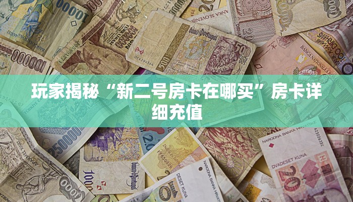 玩家揭秘“新二号房卡在哪买”房卡详细充值