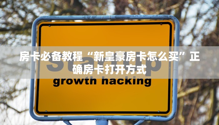 房卡必备教程“新皇豪房卡怎么买”正确房卡打开方式