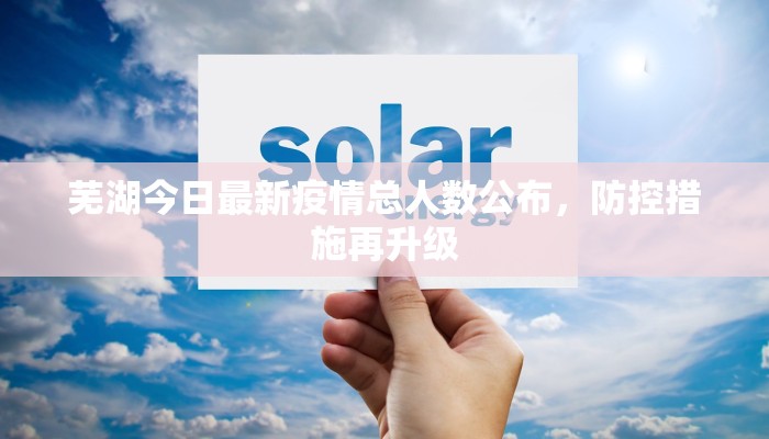 芜湖今日最新疫情总人数公布，防控措施再升级
