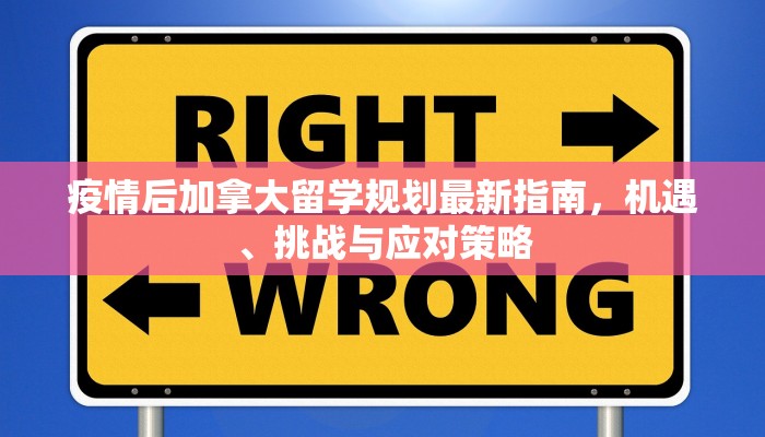 疫情后加拿大留学规划最新指南，机遇、挑战与应对策略