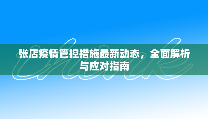 张店疫情管控措施最新动态，全面解析与应对指南